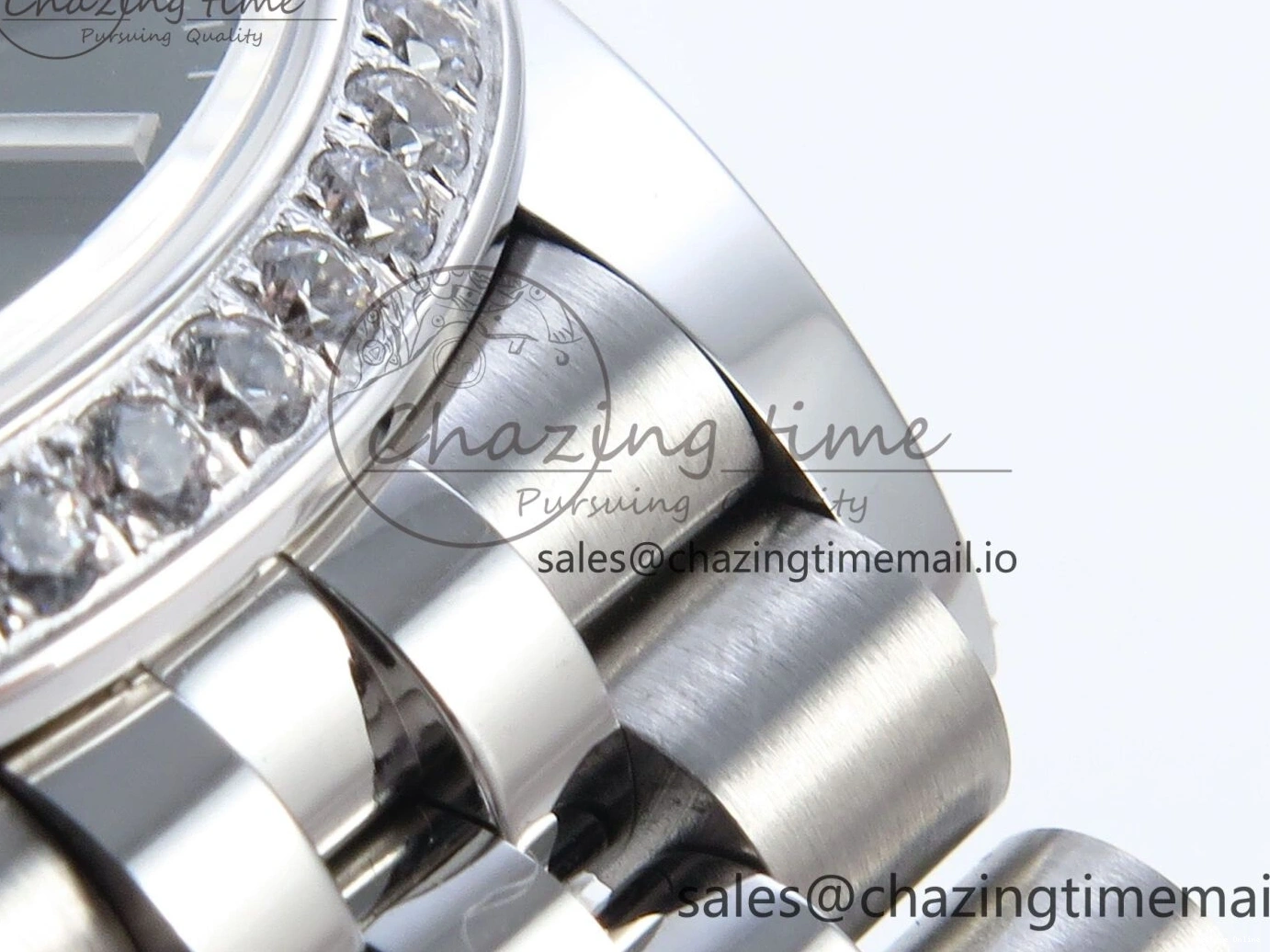 0109 Bright DateJust 31 278384RBR ARF 1:1 Best Edition 904L Steel Green Stick Dial Diamonds Bezel on SS Jubilee Bracelet ETA 450